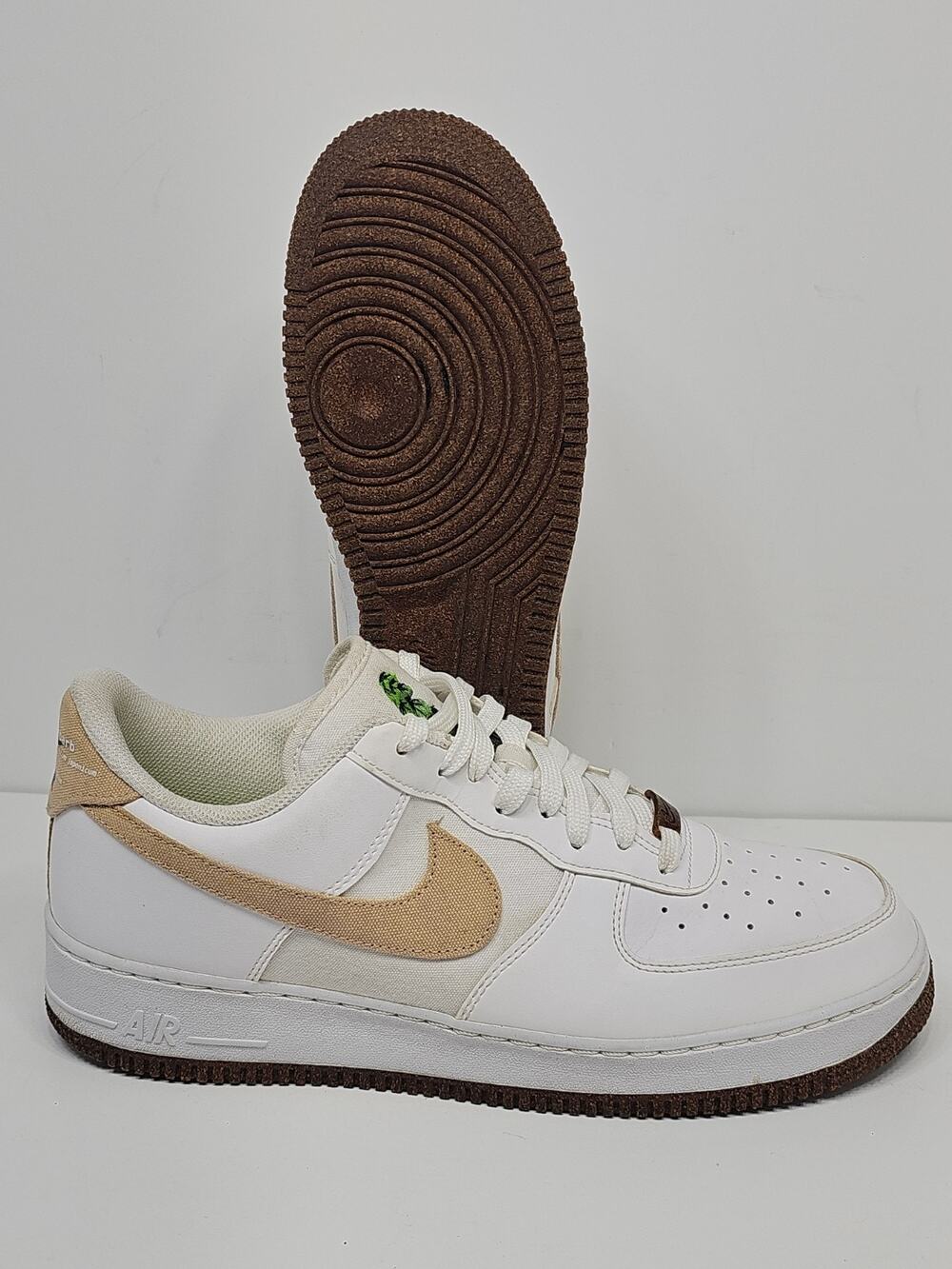 Nike Air Force 1 Low Rhubarb Mens White Athletic Sneaker CZ0338-101 SIZE 12